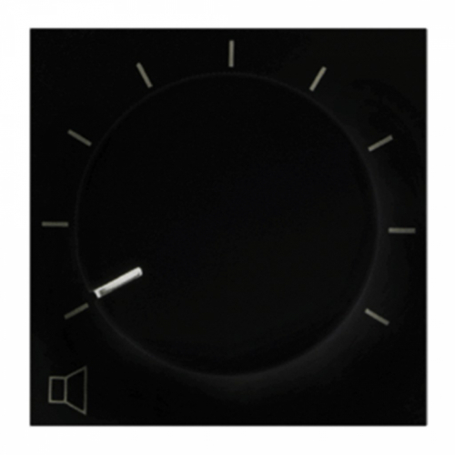 Wall-mounted volume control AUDAC VC3208/B in black color