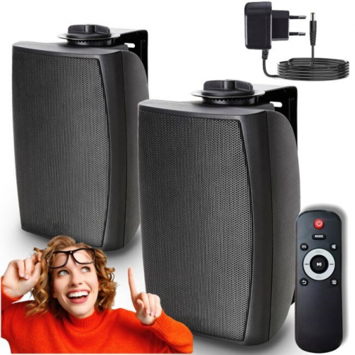 ceiling and wall-mounted speaker column installation
