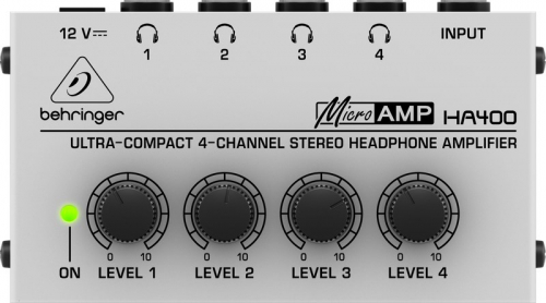 Behringer HA400 - ultra-Compact 4-Channel Stereo Headphone Amplifier