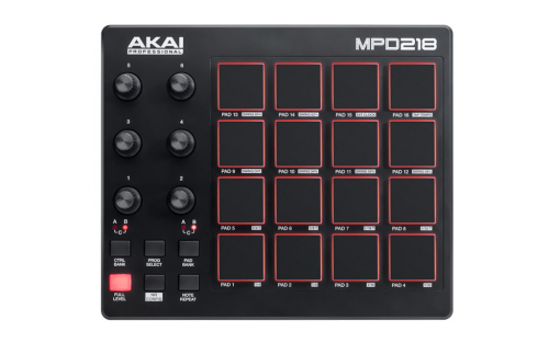 Akai MPD218 audio mixer Black