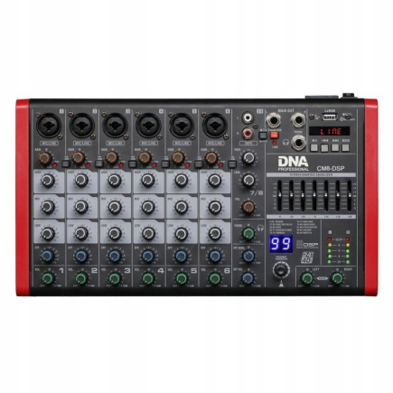DNA CM8-DSP audio mixer USB MP3 Bluetooth Phantom