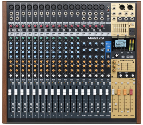 MODEL 24 - analogue audio mixer with 24-track digital recorder on SD cards