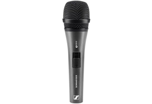 Sennheiser E 835-S - vocal, dynamic, cardioid Microphone with on-off switch