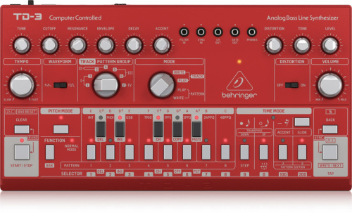 Behringer TD-3-RD synthesizer Analog synthesizer Red