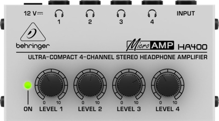 Behringer HA400 - ultra-Compact 4-Channel Stereo Headphone Amplifier