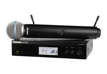 Shure BLX24RE/B58-H8E - wireless vocal system for rack mounting with Beta 58A Mikrofon