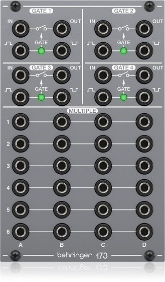 Behringer 173 QUAD GATE/MULTIPLES Moduł syntezatora modularnego