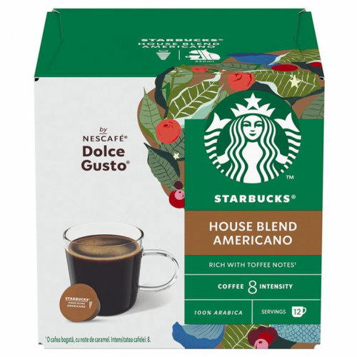 Starbucks Nescafe Dolce Gusto House Blend Americano - Kohvikapslid / 7613036989268