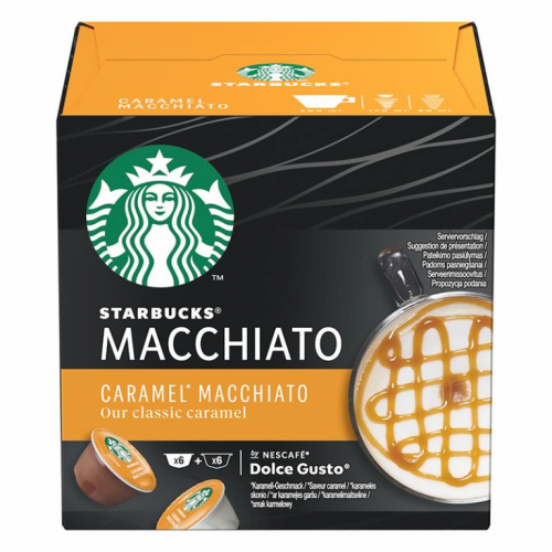 Nescafe Dolce Gusto Starbucks Caramel Macchiato, 6 portsjonit - Kohvikapslid / 7613036943529