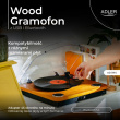 Adler Turntable AD1914 Wood USB Bluetooth