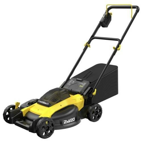 Aku lawn mower. with mulching function