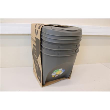 Renew. Prosperplast Sortibox 3 x 20 L Waste Separation System Waste Bin | Prosperplast | Sortibox 3 x 20 L Waste Separation System Waste Bin | DAMAGED PACKAGING