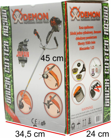 Petrol grass trimmer with line DEMON RQ580
