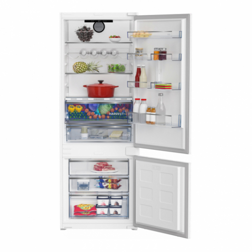 BEKO Built-In Refrigerator BCNE400E40SN, Width 69 cm, Height 194 cm, Energy class E, HarvestFresh, Neo Frost, Inverter motor