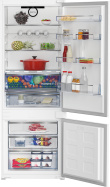 BEKO Built-In Refrigerator BCNE400E40SN, Width 69 cm, Height 194 cm, Energy class E, HarvestFresh, Neo Frost, Inverter motor