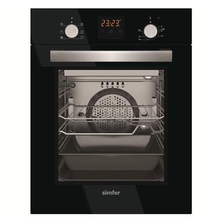 Simfer | Oven | 4207BERSP | 47 L | Multifunctional | Manual | Pop-up knobs | Height 59.5 cm | Width 45 cm | Black