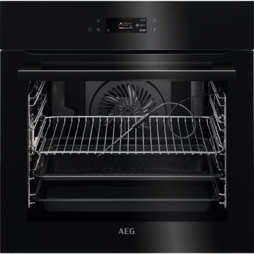 AEG AssistedCooking 8000, 71 L, pürolüütiline puhastus, must - Integreeritav ahi / BPE742380B