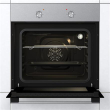 Gorenje Oven | BO6615E01X | 60 L | Electric | EnamelClean | Mechanical control | Height 59.5 cm | Width 59.5 cm | Stainless steel