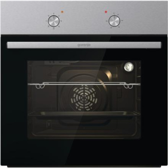 Gorenje Oven | BO6615E01X | 60 L | Electric | EnamelClean | Mechanical control | Height 59.5 cm | Width 59.5 cm | Stainless steel
