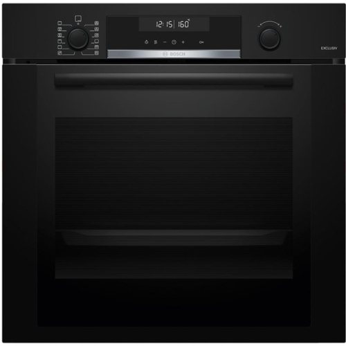 Bosch, 71 L, pürolüütline puhastus, must - Integreeritav ahi / HBG378AB3