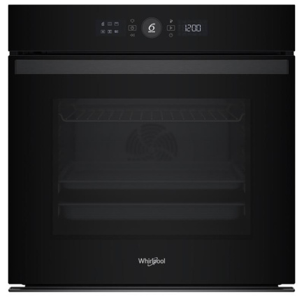 Whirlpool, 73 L, pürolüütiline puhastus, must - Integreeritav ahi / WOI4S8PM2SBA