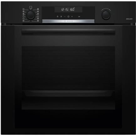 Bosch, 71 L, pürolüütline puhastus, must - Integreeritav ahi / HBG378AB3