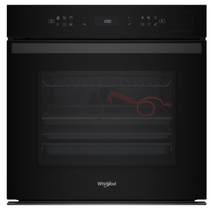 Whirlpool, 73 L, pürolüütiline puhastus, must - Integreeritav ahi / WOI6A8FPT1SBA