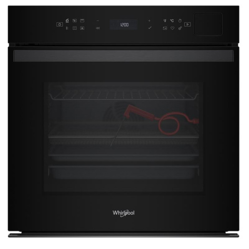 Whirlpool, 73 L, pürolüütiline puhastus, must - Integreeritav ahi / WOI6A8FPT1SBA