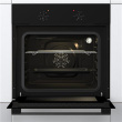 Gorenje Oven | BO6615E01B | 60 L | Electric | EnamelClean | Push pull buttons | Height 59.5 cm | Width 59.5 cm | Black