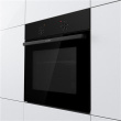 Gorenje Oven | BO6615E01B | 60 L | Electric | EnamelClean | Push pull buttons | Height 59.5 cm | Width 59.5 cm | Black