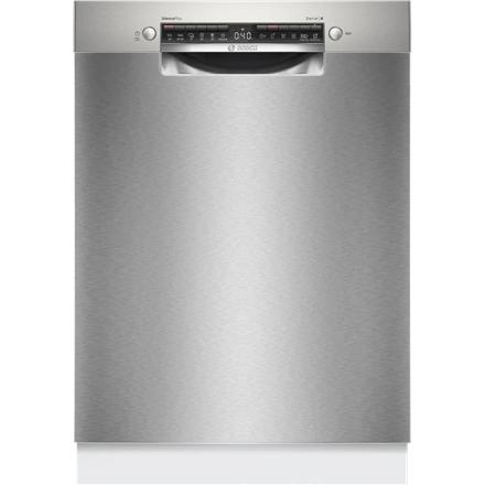 Bosch | Dishwasher | SMU4HAI01S | Built-under | Width 60 cm | Number of place settings 13 | Number of programs 6 | Energy efficiency class D | Display | AquaStop function | Silver