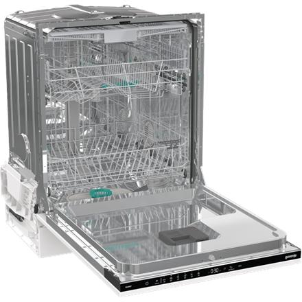 Dishwasher | GV643E90 | Built-in | Width 60 cm | Number of place settings 16 | Number of programs 6 | Energy efficiency class E | Display | AquaStop function | White