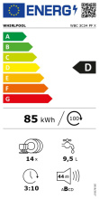 Integreeritav nõudepesumasin Whirlpool WBC3C34PFX