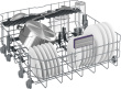 BEKO Built-In Dishwasher BDIN38650C, Energy class B, Width 60 cm, SelfDry, CornerIntense, 8 programs, Inverter motor, Third drawer