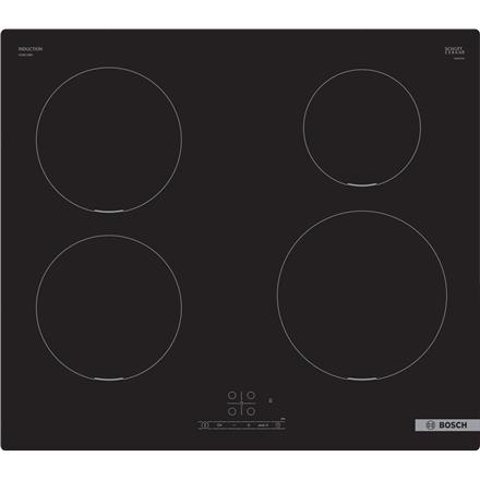 Bosch | Hob | PUE611BB5E | Induction | Number of burners/cooking zones 4 | Touch | Timer | Black