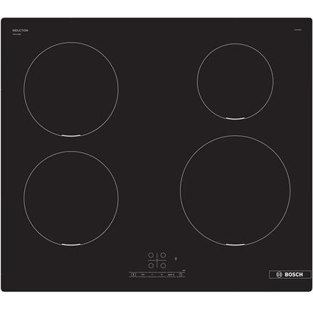 Bosch Hob | PIE611BB5E | Induction | Number of burners/cooking zones 4 | Touch | Timer | Black | Display