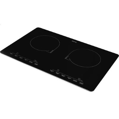 ECG Induction double plate hob ECG IV 2920 SLIM, Suitable for 12–30 cm diameter cookware, Big LED display