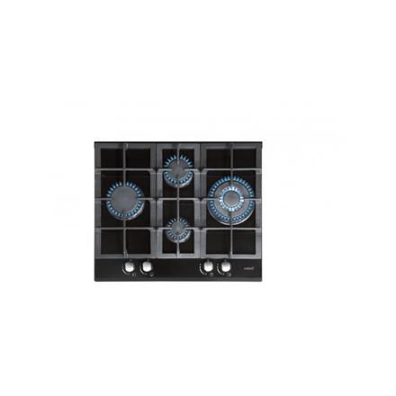 CATA | Hob | LCI 6031 B | Gas on glass | Number of burners/cooking zones 4 | Rotary knobs | Black