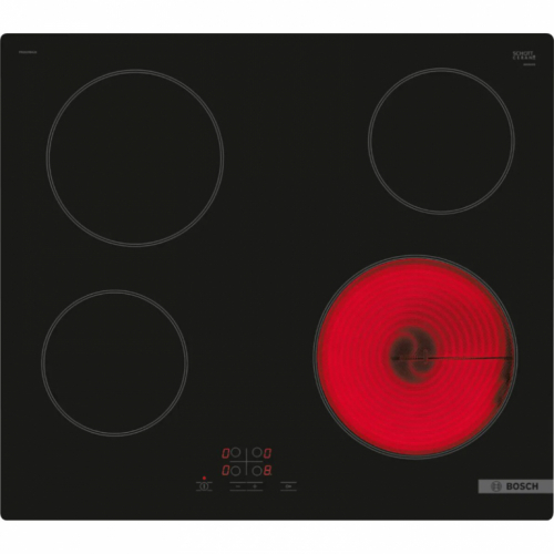 BOSCH Electric hob PKE61RBA2E, 60 cm, Frameless, Black