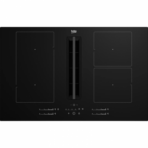 Beko, laius 80 cm, must - Integreeritav induktsioonpliit õhupuhastiga / HIXI84700UFT