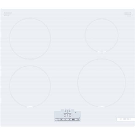 Bosch | Hob | PUE612BB1J | Induction | Number of burners/cooking zones 4 | Touch | Timer | White 411752