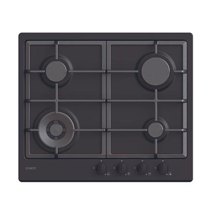 Candy Hob | CHG6BFB4WB | Gas | Number of burners/cooking zones 4 | Knobs | Black