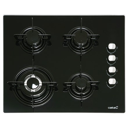 CATA CI 631 BK Black Built-in 60 cm Gas 4 zone(s)