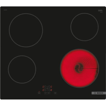 Bosch Serie 4 PKE61RBA2E hob Black Built-in 60 cm Ceramic 4 zone(s)