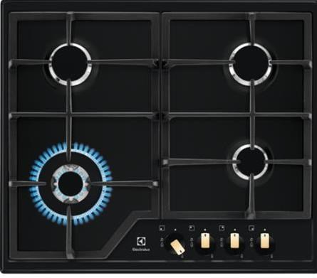 Electrolux EGS6436RK Black Built-in Gas 4 zone(s)