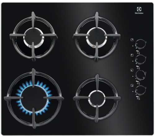 Electrolux EGG6407K Black Built-in 59 cm Gas 4 zone(s)