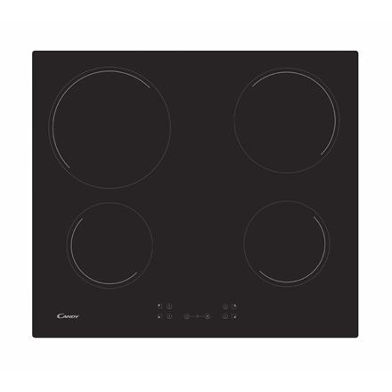 Candy | Hob | CH64CCB | Vitroceramic | Number of burners/cooking zones 4 | Touch | Black