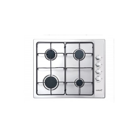 CATA GI 6004 X hob Black, Stainless steel Built-in Gas 4 zone(s)