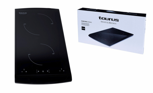 Taurus Darkfire Domino Black Countertop 31 cm Zone induction hob 2 zone(s)