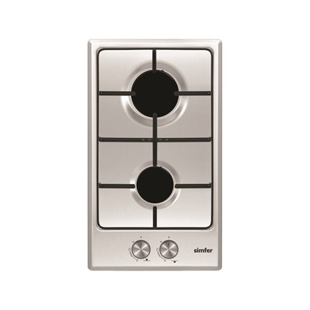 Simfer Hob H3.200.VGRIM Gas Number of burners/cooking zones 2 Rotary knobs Stainless steel